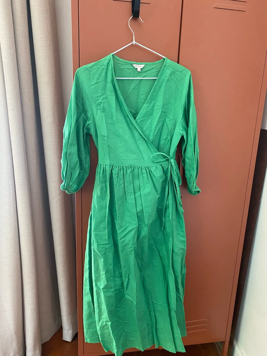 Poetry green wrap dress